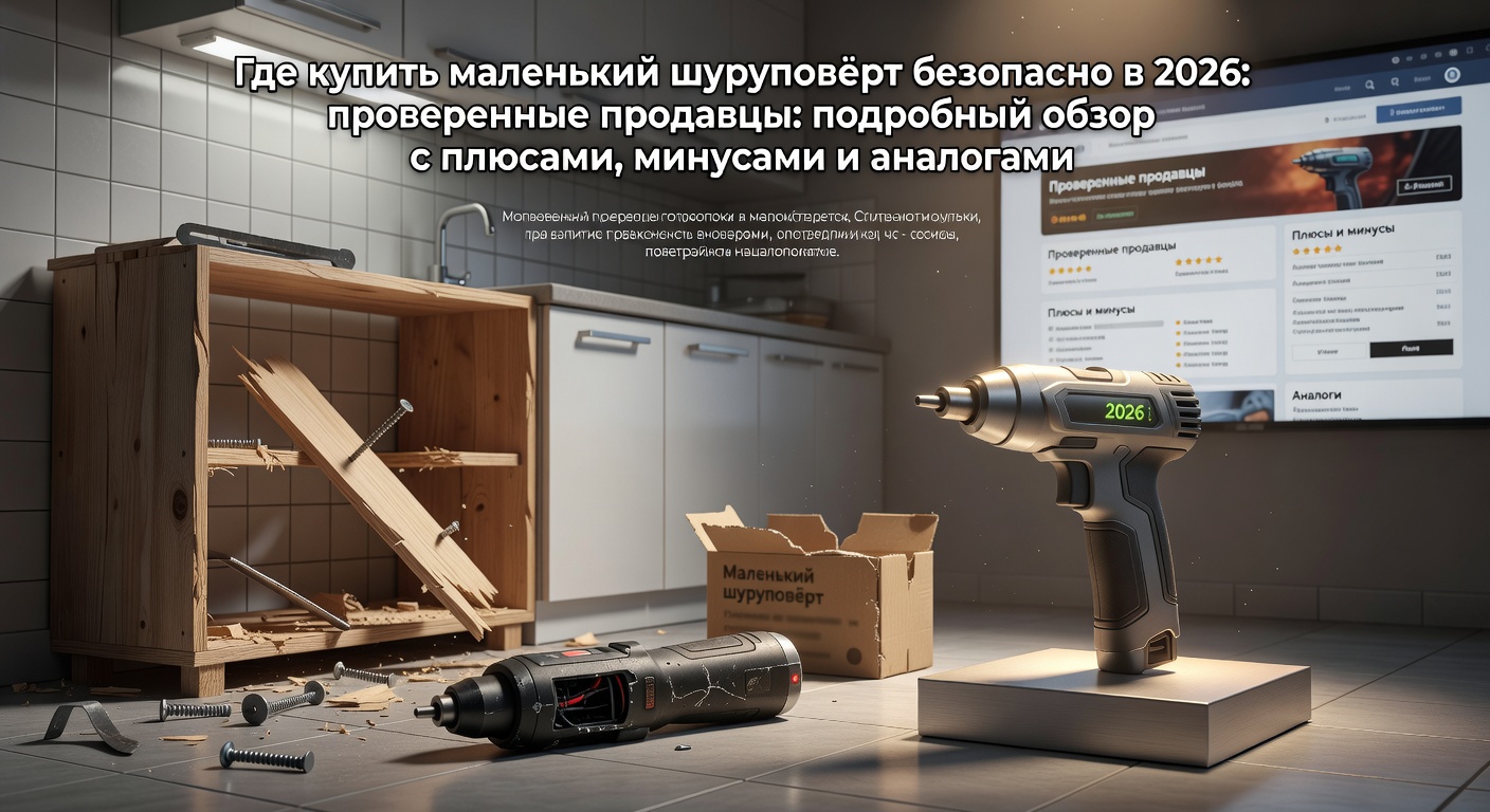Где купить маленький шуруповёрт безопасно в 2026: проверенные продавцы: подробный обзор с плюсами, минусами и аналогами