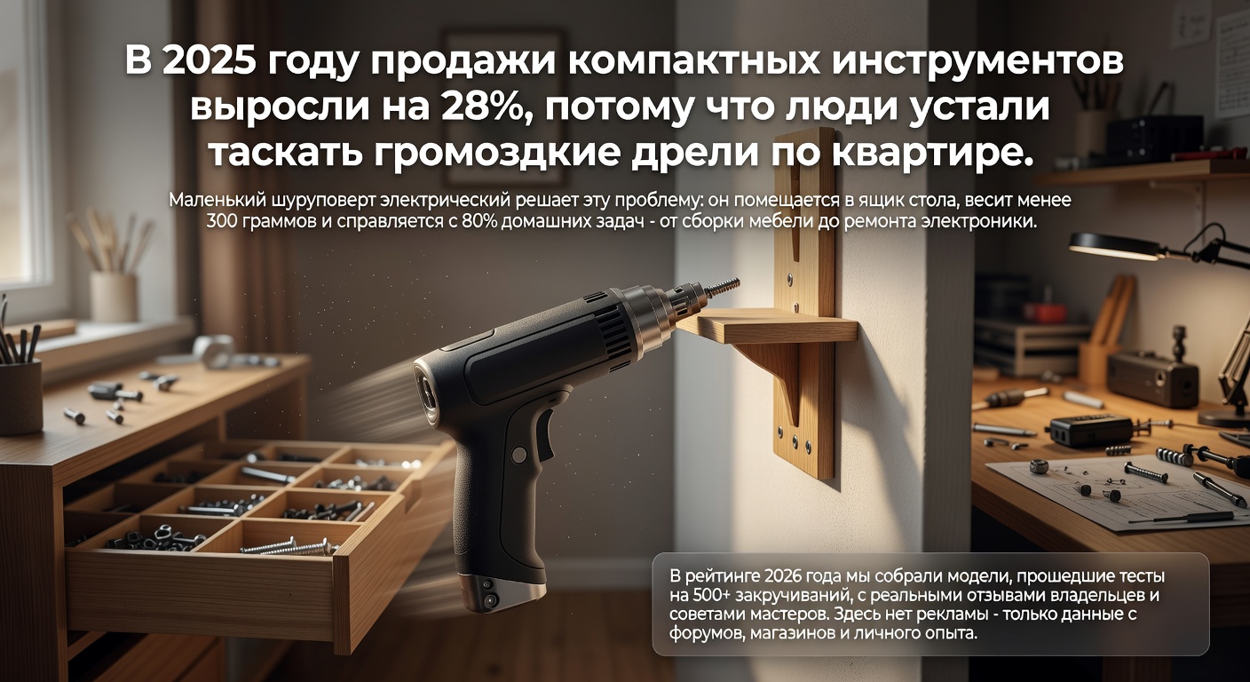 Лучшие маленькие шуруповёрты 2026: рейтинг моделей с отзывами: реальный опыт владельцев и советы профессионалов