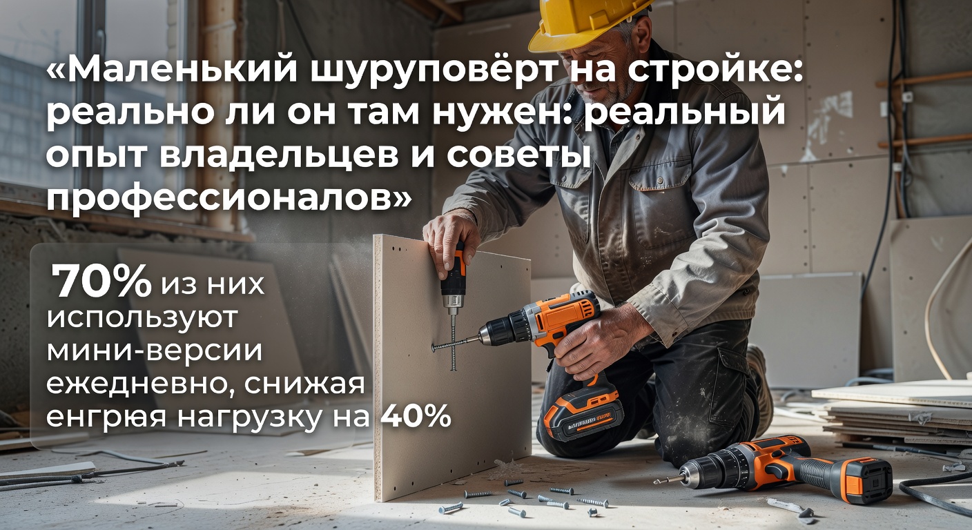 Маленький шуруповёрт на стройке: реально ли он там нужен: реальный опыт владельцев и советы профессионалов
