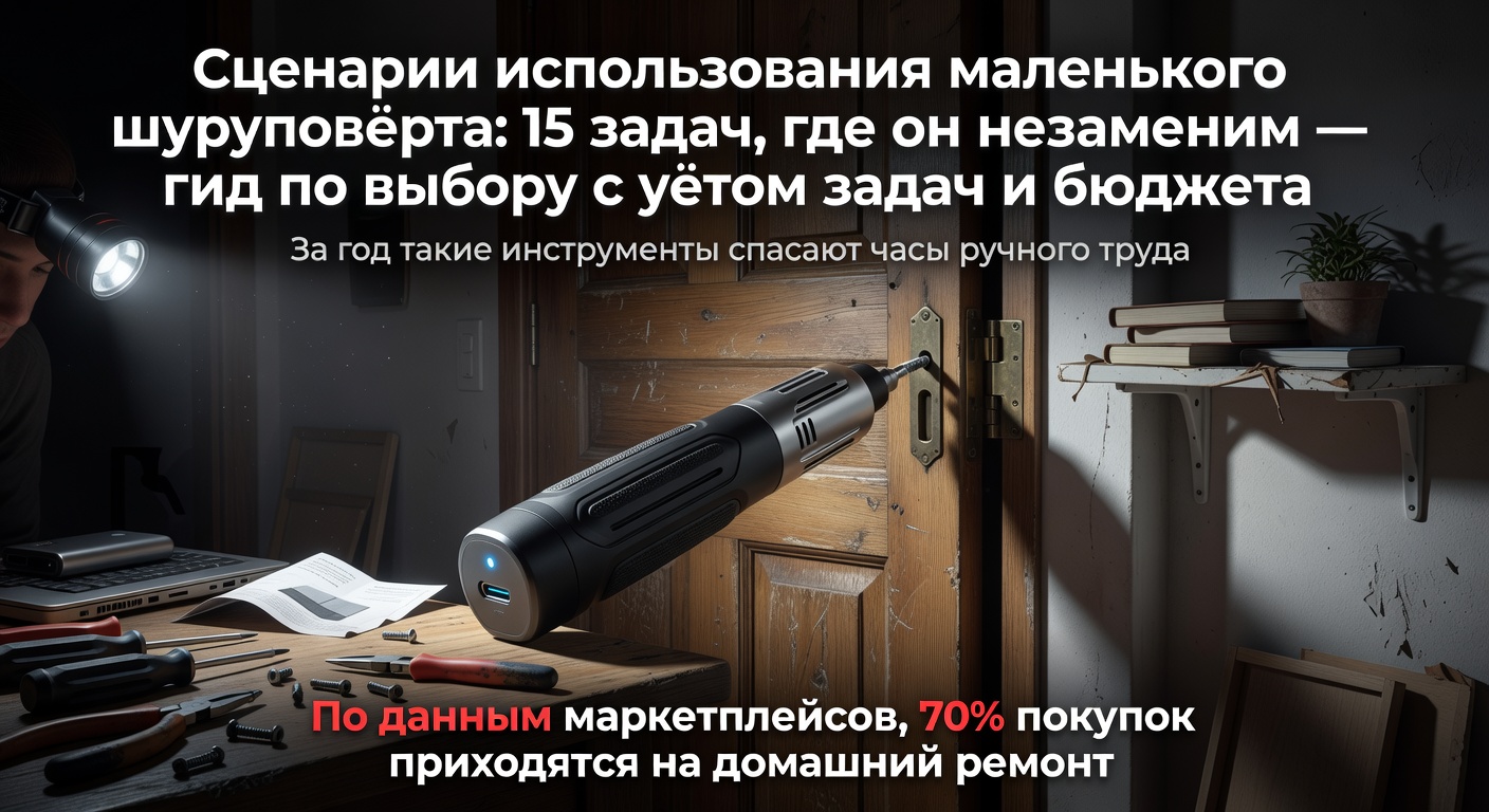 Сценарии использования маленького шуруповёрта: 15 задач, где он незаменим — гид по выбору с учётом задач и бюджета