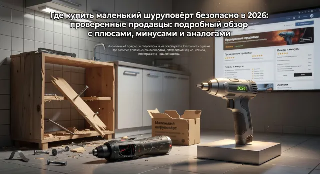 Где купить маленький шуруповёрт безопасно в 2026: проверенные продавцы: подробный обзор с плюсами, минусами и аналогами
